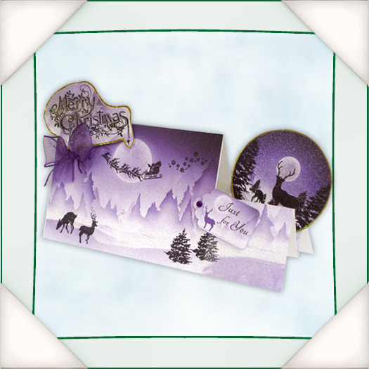 Magic of Christmas Santa Silhouette Stamps