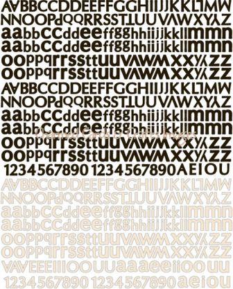 Prima Almanac Typography Alphabet Stickers