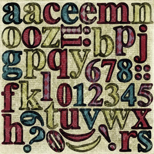 Prima Cavalier Chipboard Monograms (810016)