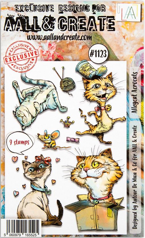AALL and Create Stamp Set A6 Alleycat Acrocats (AALL-TP-1123)