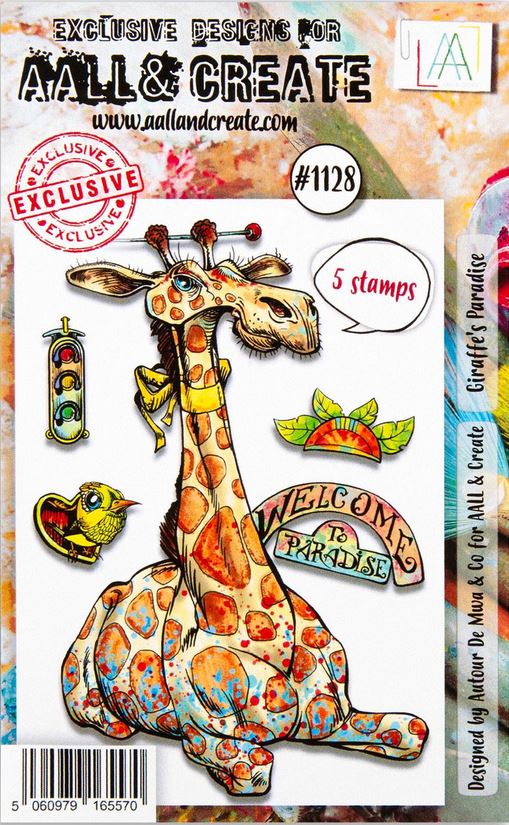 AALL and Crate Stamp Set A7 Giraffe's Paradise (AALL-TP-1128)