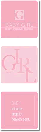 Page Coasters - Baby Girl