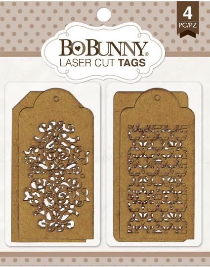 Bo Bunny Laser-Cut Chipboard - Trellis Tags (12815868)