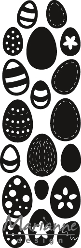 Marianne Design Craftable Punch Dies - Easter Eggs (CR1399)