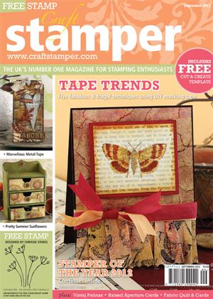 REDUCED: Craft Stamper Magazine September 2012 Edition