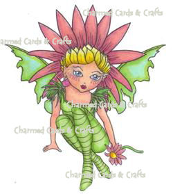 Delectable Clear Stamps -  Enchanting Pixie (Seated/on floor)