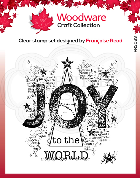 Woodware Clear Festive Stamps - JOY (FRS083)