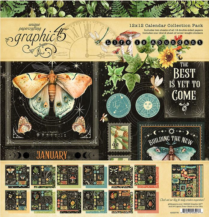 Graphic 45 Life is Abundant 1212 Collection Pack with Stickers (LARGE)