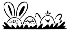 Lasting Impressions Templates -  Bunny, Egg, Chick (L9094)