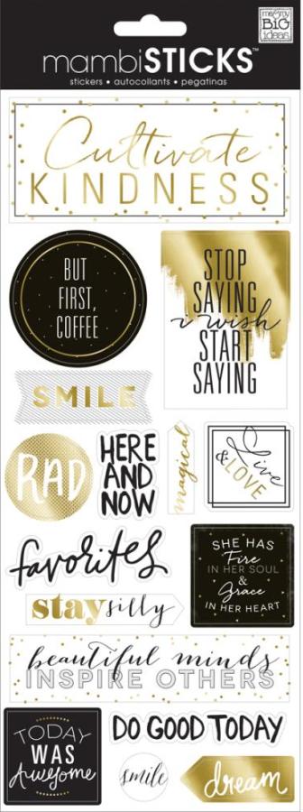 MAMBI Stickers - But First Coffee (SPX-276) (FOILED)