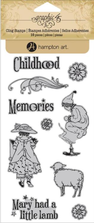 Graphic 45 Mother Goose CLING STAMP SET 2 (252)