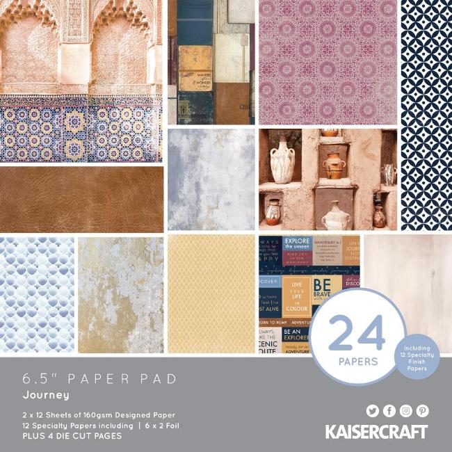 Kaisercraft Journey Paper Pad (Includes speciality and die-cut elements)