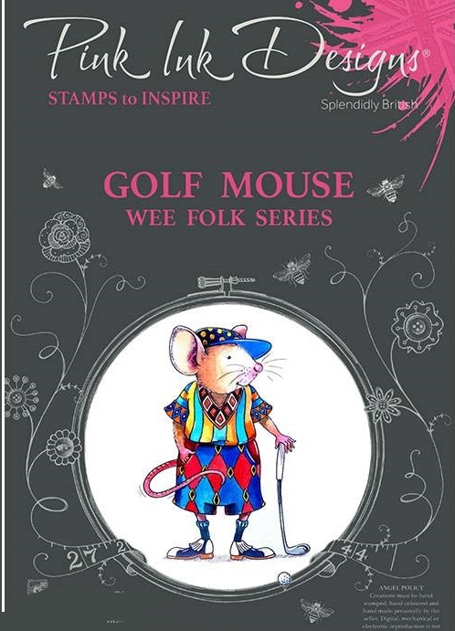 Pink Ink Designs Stamps - Golf Mouse (P1131)