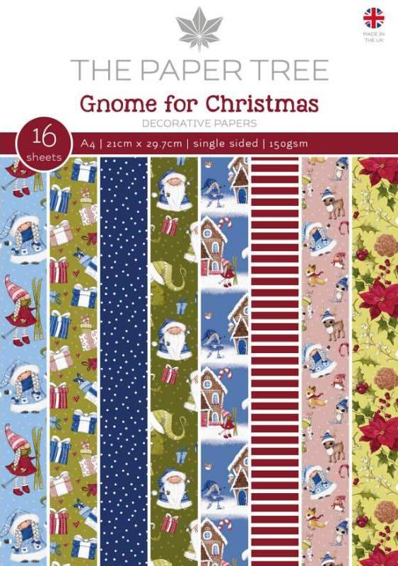The Paper Tree Gnome for Christmas A4 Backing Papers (PTC1221)