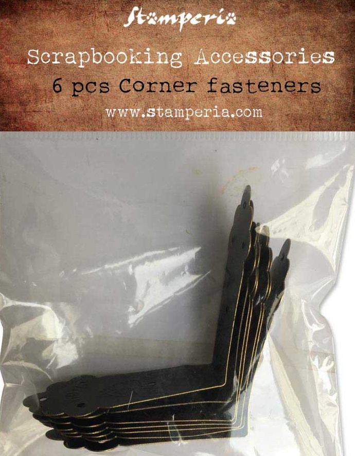 Stamperia Corner Fasteners (6pcs) (SBA401)