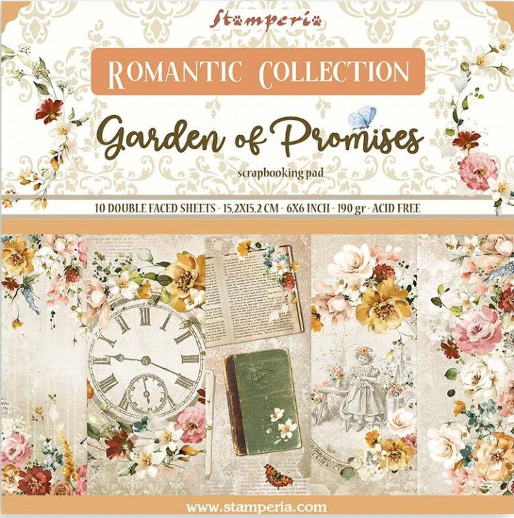 Stamperia 6x6 Paper Packs - Garden of Promises 