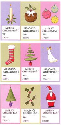 Woodstock Creative Stickers - Christmas Labels