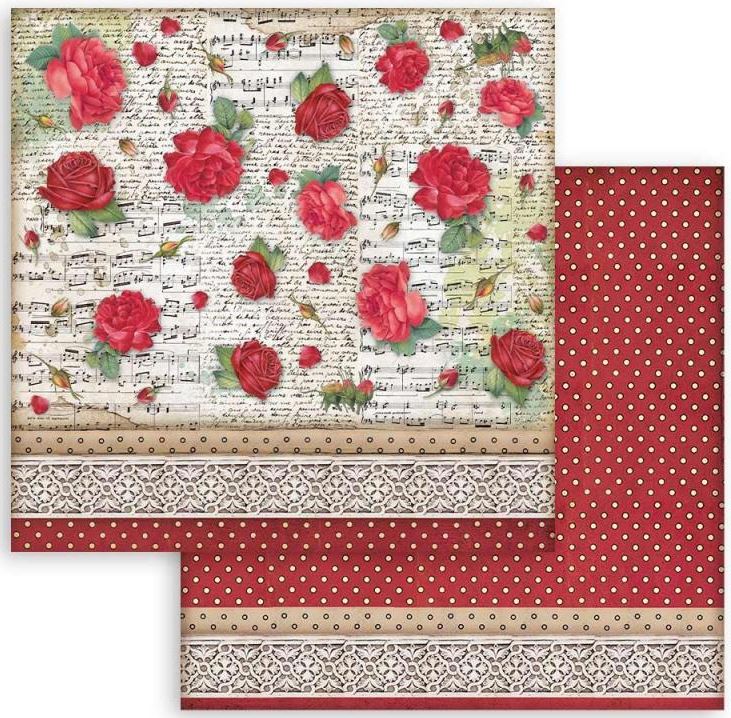 Stamperia Double-Sided Paper -  DESIRE - Pattern with Roses SBB92