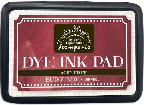 Stamperia Create Happiness Dye Ink Pads - BURGUNDY