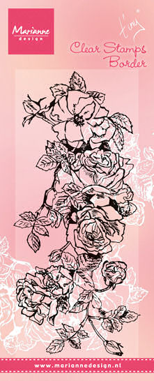Marianne Design Clear Stamp Tiny's  Border Roses (TC0847)