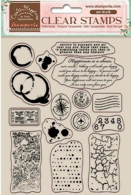Stamperia Create Happiness Stamp Set - Elements WTK160