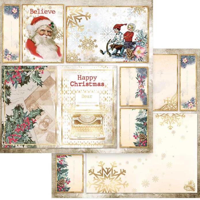 Stamperia - Christmas Greetings - 8x8 Paper Pad