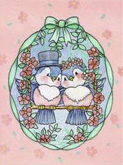 Dcoupage - Wedding Birds (039)