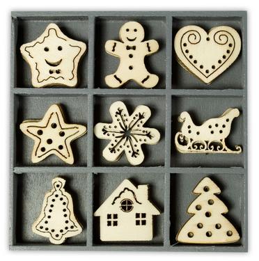 Wooden Shapes - Sweet Christmas (1024)(Box 45)