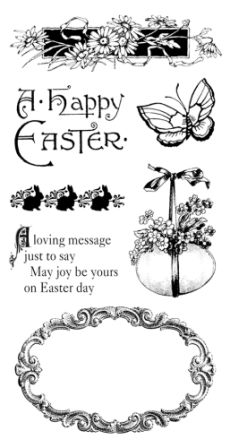 Graphic 45 Sweet Sentiments Cling Stamp Set 3(292)