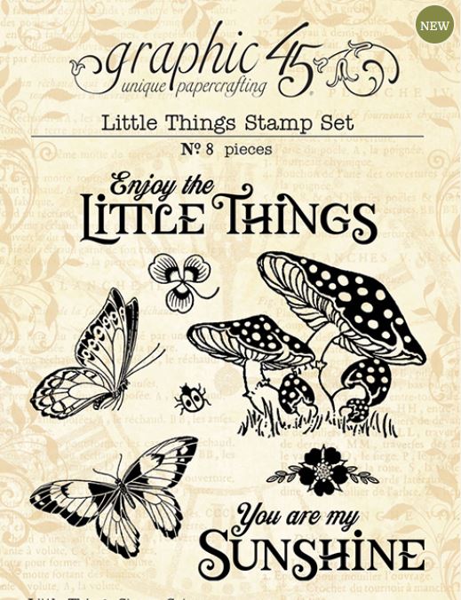 Graphic 45 Little Things  - STAMP SET