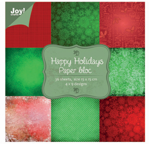 Joy Crafts 6x6 Paper Pad Happy Holidays