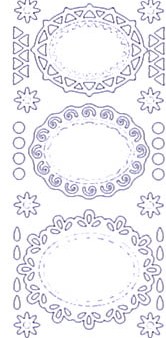 Mirror Stickers - Oval (Gold)