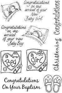 PI Clear Stamps - Baby Set 1