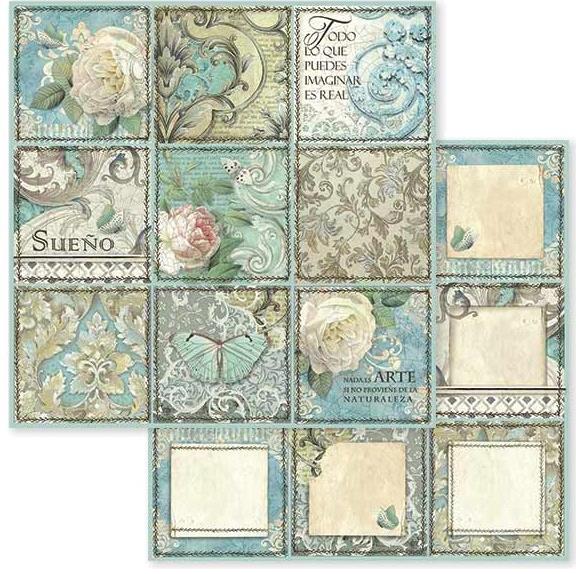 Stamperia Double-Sided Paper - Azulejos Sueno Dream Tile (SBB605)