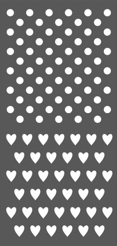 Stamperia Thick Stencil - Polka Dots & Little Hearts (KSTDL29)