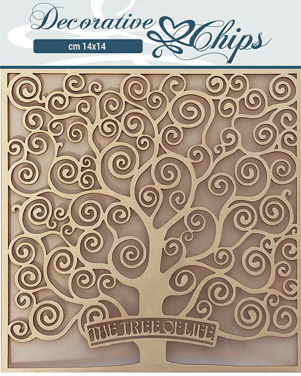 Stamperia Decorative Chips - Klimt Tree of Life (SCB105)
