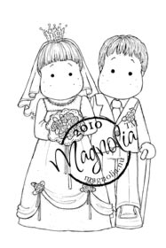 Magnolia Stamps - Classic Bridal Couple 