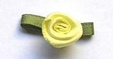 25mm Ribbon Rosebud - Pale Yellow