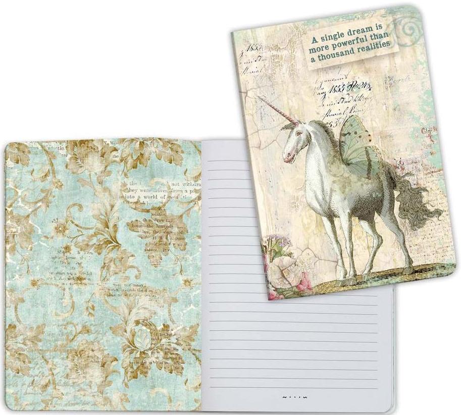 Stamperia A5 Notebooks - Wonderland Unicorn (ENBA5008)