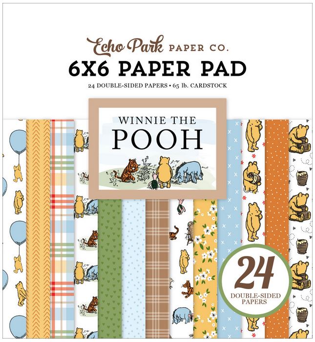 Echo Park Winnie The Pooh 6x6 Inch Paper Pad 