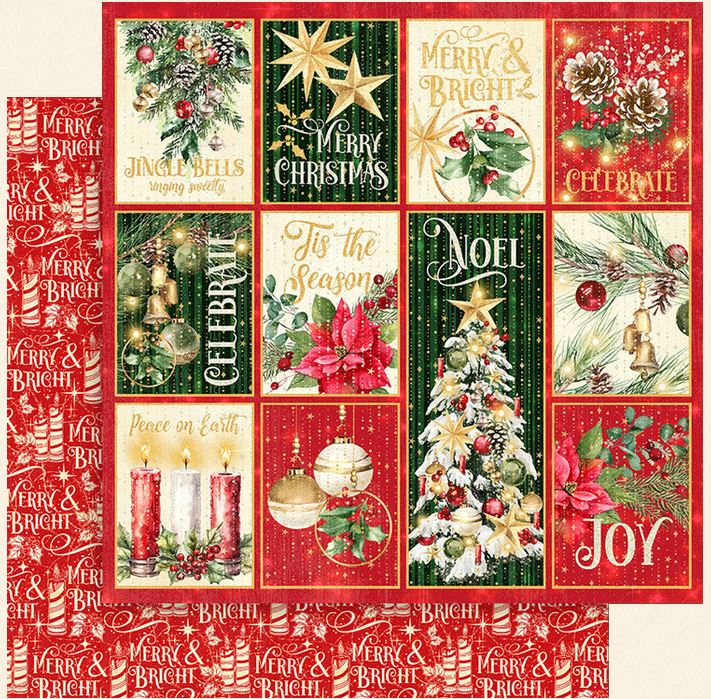 PRE-ORDER: Graphic 45 Merry & Bright Double-sided Paper - Christmas Wonder