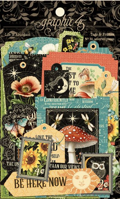  Graphic 45 Botanical Tea Pad for Scrapbooking, 8 by 8-Inch