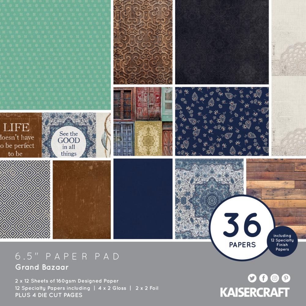 Kaisercraft Grand Bazaar Paper Pad (Includes speciality and die-cut elements)