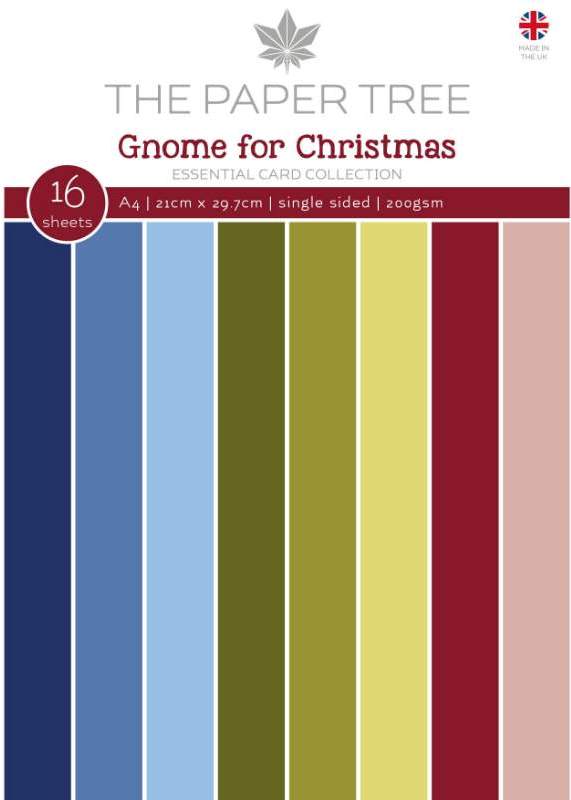 The Paper Tree Gnome for Christmas A4 Essential Colour Card (PTC1223)