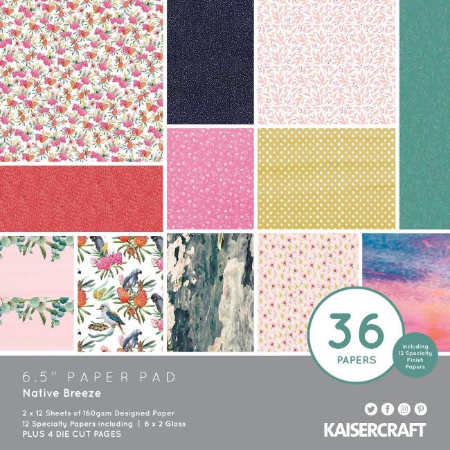 Kaisercraft Native Breeze Paper Pad (Includes speciality and die-cut elements)
