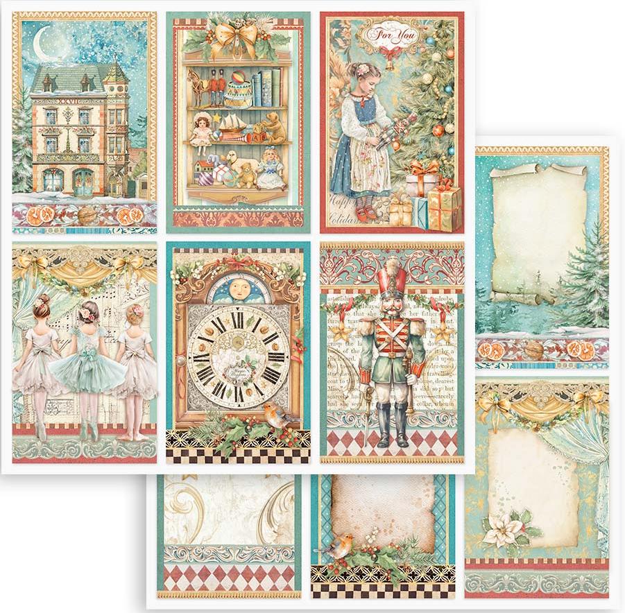 Stamperia The Nutcracker Double-Sided Paper - 6-Cards (SBB1015)