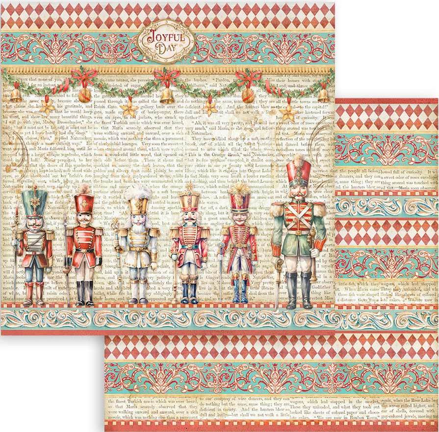 Stamperia The Nutcracker Double-Sided Paper - Soldiers (SBB1018)