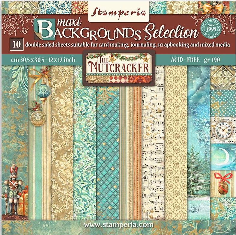 Stamperia The Nutcracker 12x12 Paper Pack BACKGROUNDS