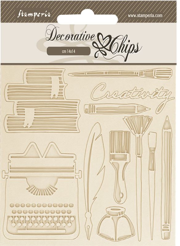 Stamperia CH Secret Diary Decorative Chips Creativity (SCB213)