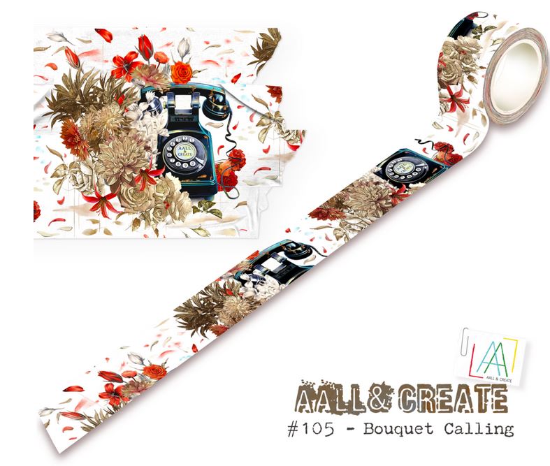 Aall and Create Washi Tape - Bouquet Calling (AALL-MT-105)